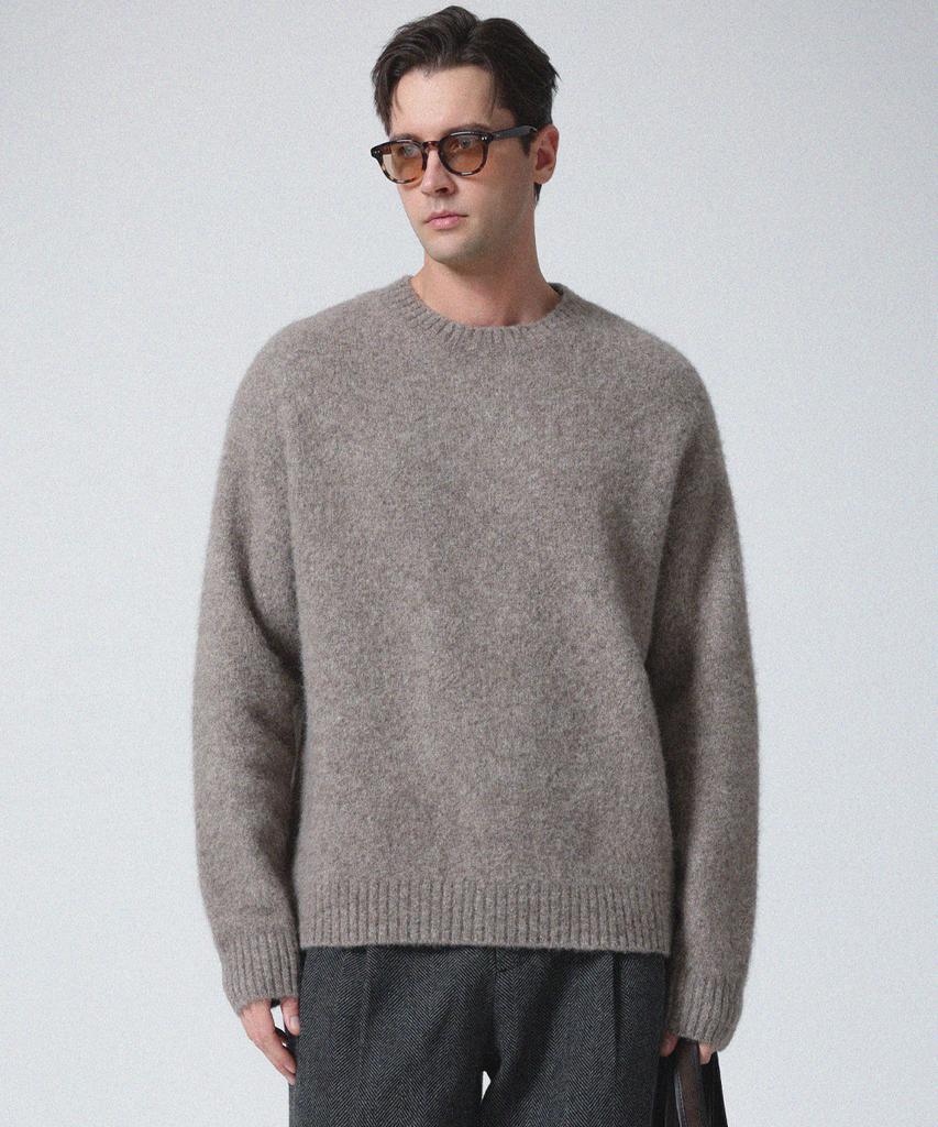 PAVOE Garron Yak Alpaca Wool Knit_Light Brown