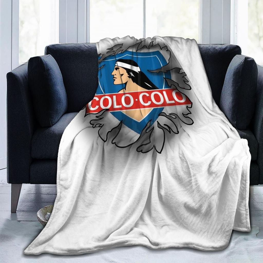 Golden ColoColo Campeon DE Chile Blankets Fleece Sofa Throw Blanket Breathable for Couch Bedding Office Throws Bedspread Quilt