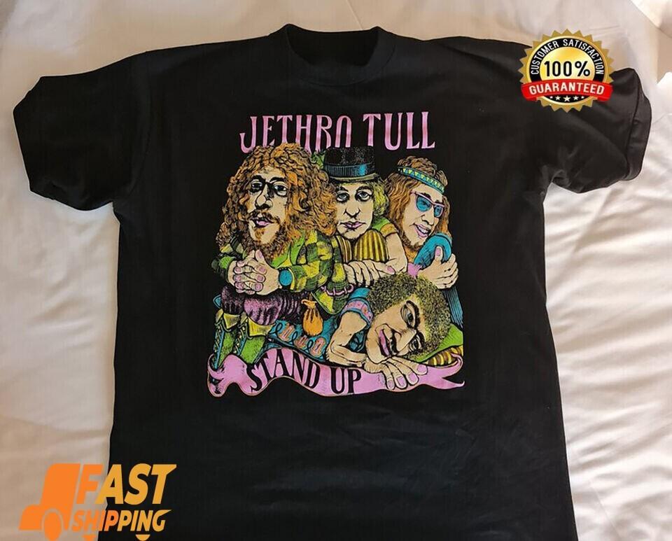 Hot Jethro Tull STAND UP Black Gift For Fans Unisex Size S 234XL Shirt DD237 Unisex T-Shirt