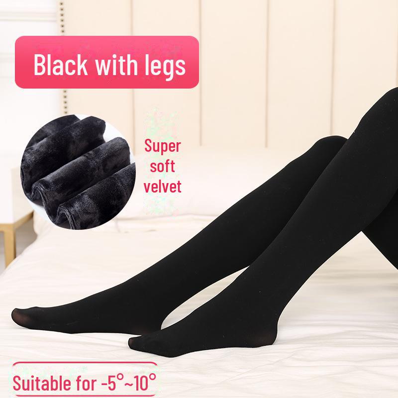 Колготки женские утолщенные Spring Velvet - Мягкая маска из норки, теплые, эффект голых ног