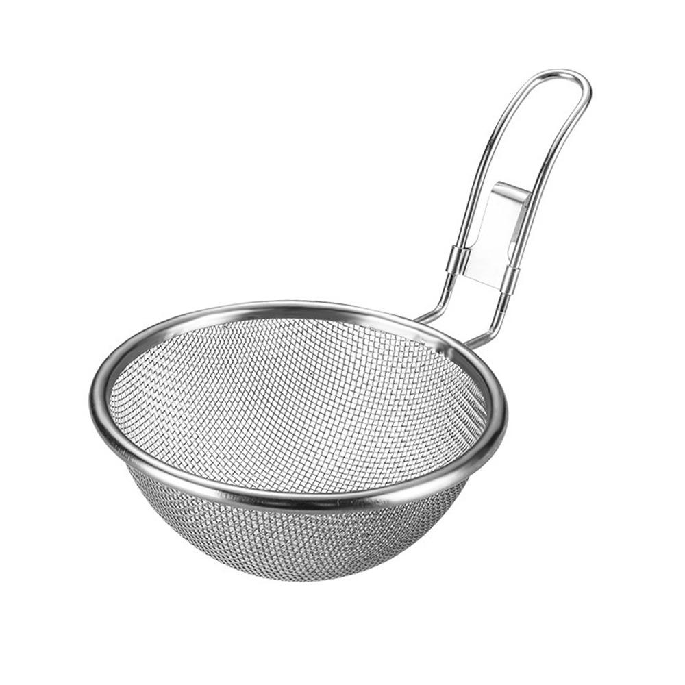 Cooking Utensils Mesh Strainer Spoon Korean Noodles Scoop Stainless Steel Hot Pot Strainer Mesh Long Handle Frying Filter Basket