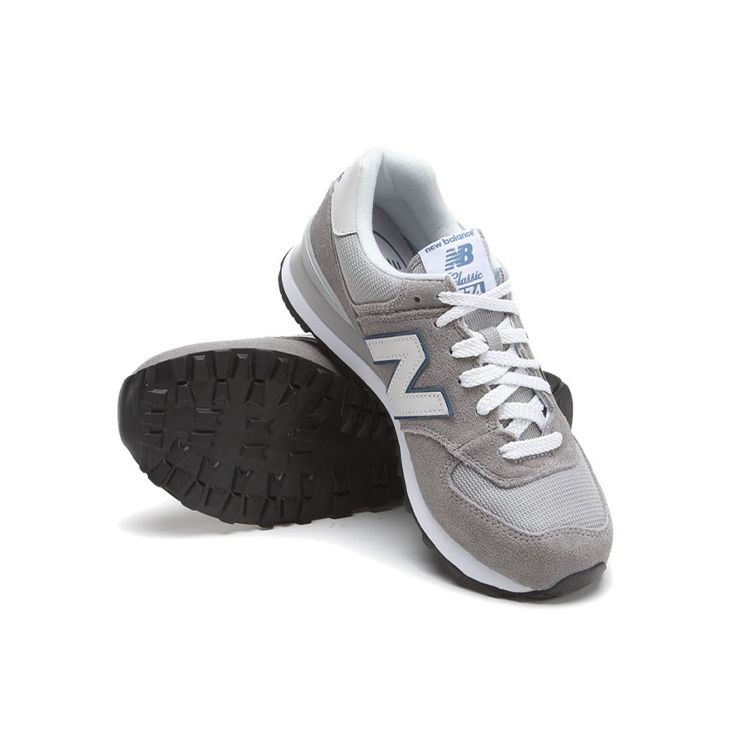 New Balance Кроссовки мужские низкие для бега Nb 574 Серые Белые Синие ML574VGY
