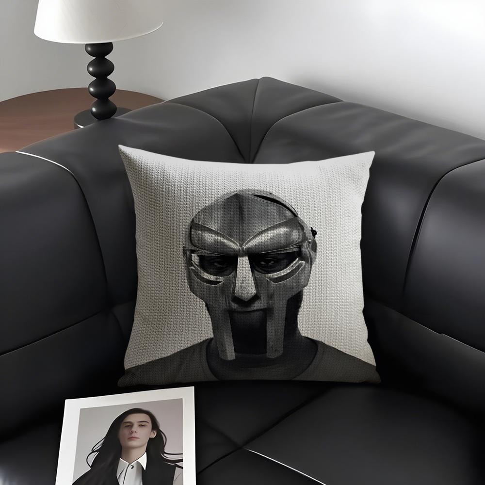 Mf D-Doom Madlibb Певец Наволочка Натуральный Лен Органическая Ткань Двусторонняя Печать Диван Домашний Декор Подарок Наволочка