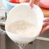 Rice Sieve Plastic Colander Kitchen Drain Basket With Handles Rice Bowl Strainer Strainer Basket Sink Drain Kitchen Tools