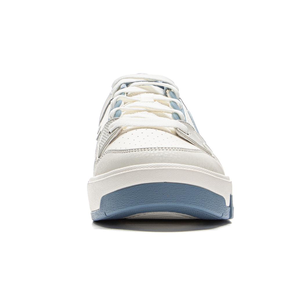 Li Ning Common 80-е Удобные Мягкие Эластичные Классические Нескользящие Износостойкие Низкие Кеды для Скейтборда Мужские Кроссовки Белые Серые Синие AGCV051-2