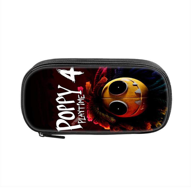 Принт с персонажами игры Poppy Playtime Однослойная сумка для хранения канцелярских принадлежностей для студентов и подростков