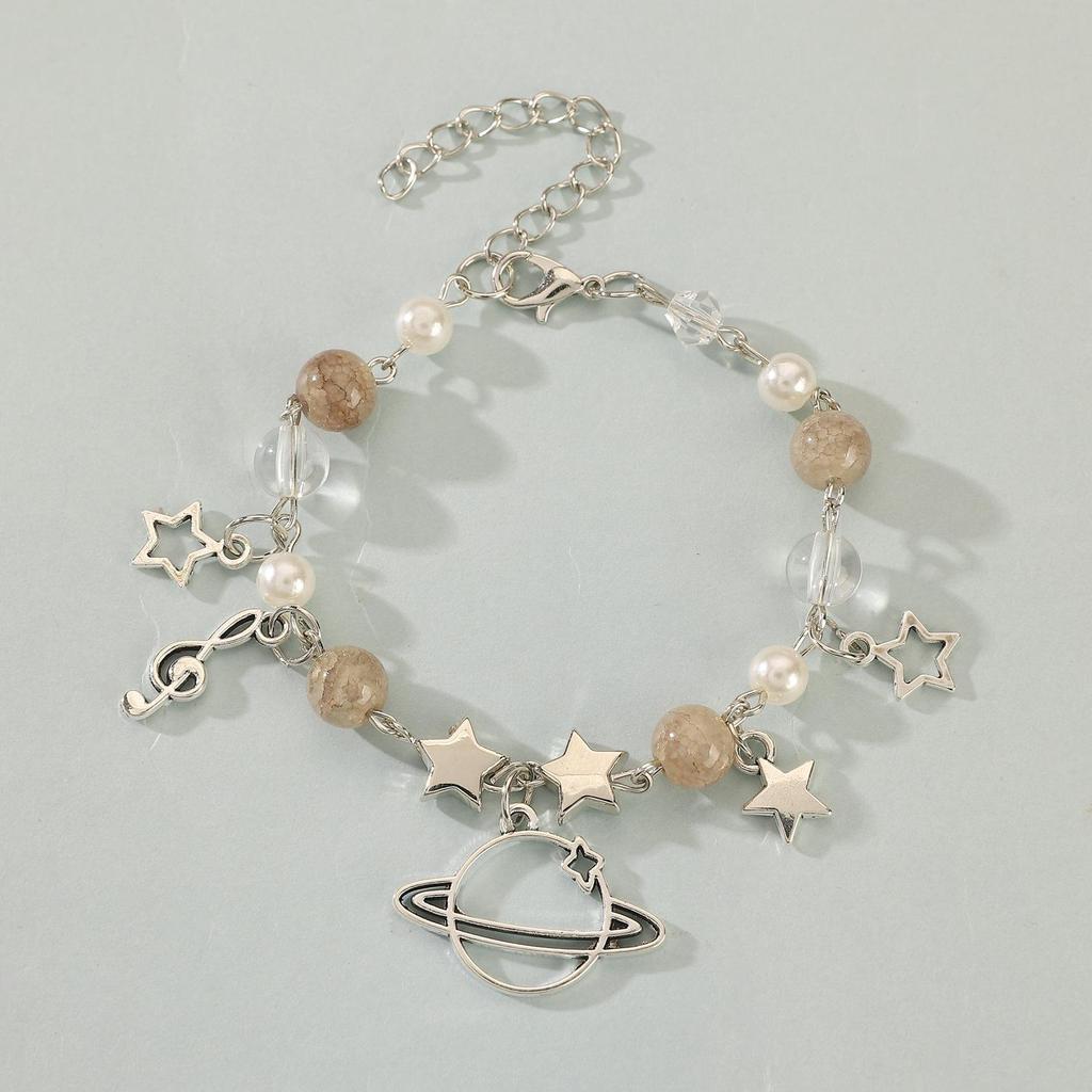 Популярный панк-браслет со звездой: Пряная девушка гитара и украшения в форме сердца для пар и лучших друзей