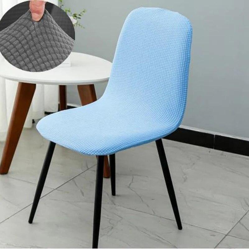 High Quality Multi-color Thickened Elastic Chair Cover Universal Curved Dining Chair Cover All Inclusive Backrest Integrated Set