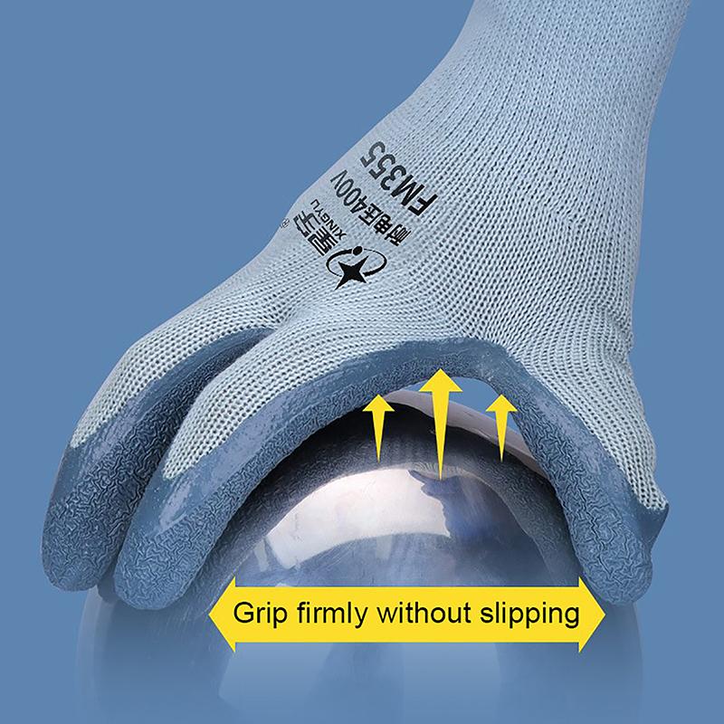 Перчатки для защиты труда, защитные перчатки от электричества, резиновые перчатки для работы электрика, нескользящие защитные перчатки, изолированные перчатки