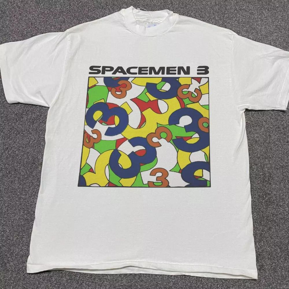 New Popular Spacemen 3 White Cotton Full Size Unisex T-Shirt
