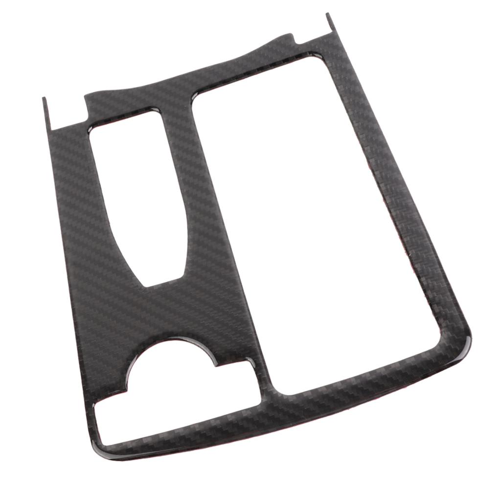 Carbon Fiber Water Cup Holder Trim Cover Fit for C Class W204 07 13