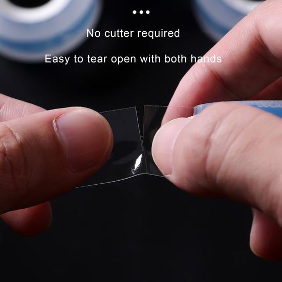 Yousheng 4 Rolls Clear Tape Refills Transparent Easy Tear by Hands High Transparency Adhesive Tape School Home Supplies