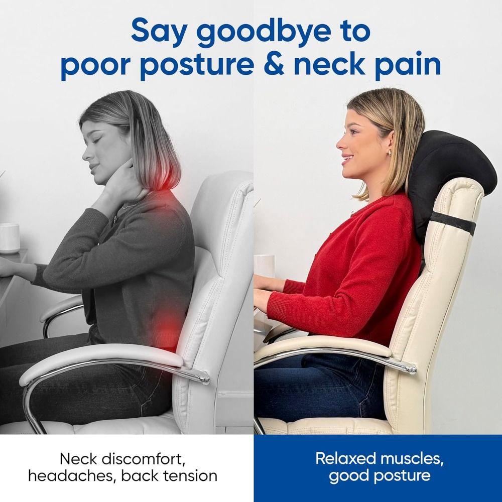 Attachment Ergonomic Extra Firm Office Chair Headrest with Neck Support Comfort Head Rest Adjustable Office Chair Neck Pillow