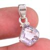 Natural Pink Amethyst Gemstone 925 Solid Sterling Silver Jewelry Pendant 1" U6Z09
