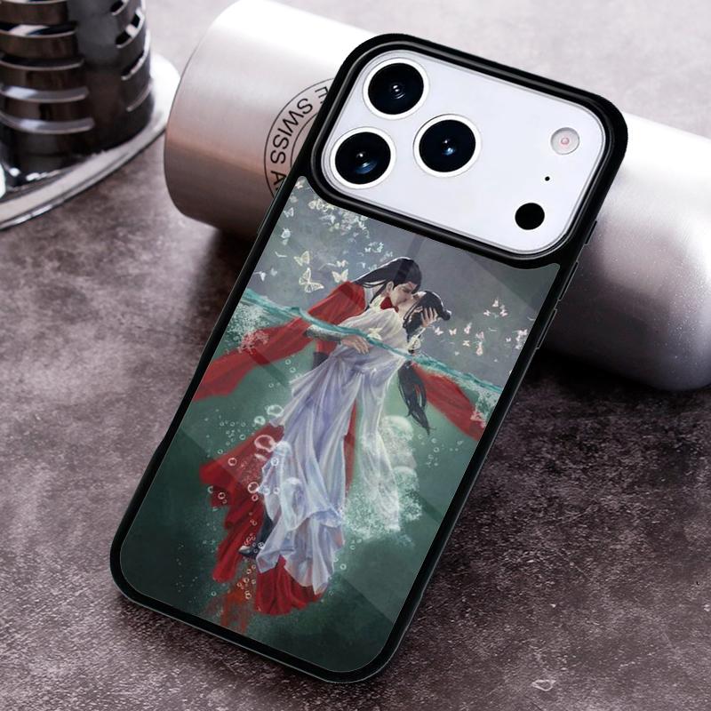 Чехол в китайском стиле Тянь Гуань Ци Фу для iPhone 17 16 15 14 13 12 11 Pro Max Plus 17Air Мягкий силиконовый чехол