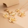 Romantic Flower Necklaces Earrings Light Luxury Women's Necklace  Jewelry Gifts