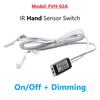DC 12V 24V Furniture Cabinet Door Infrared Sensor Switch Hand Control Dimmer LED Sensor Suitable for Wardrobe Light