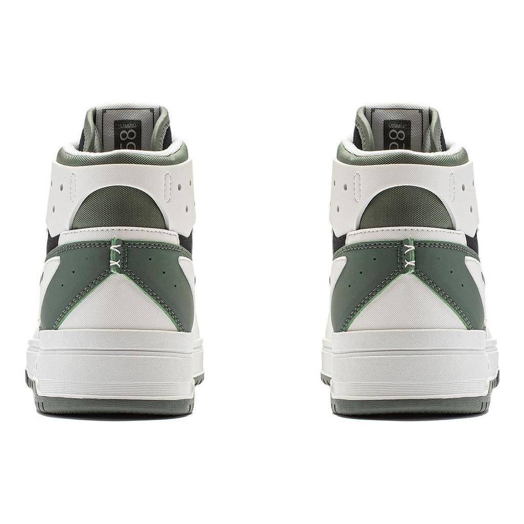 Li Ning Mountain Original 2.0 повседневные универсальные высокие кроссовки для скейтбординга мужские кроссовки белые зеленые AGCT291-2