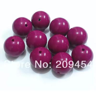 Wholesale 20mm 105pcs/bag Chunky Gumball Bubblegum Acrylic Solid Beads For Kids Necklace/DIY Hand Made/Fashion Jewelry Design