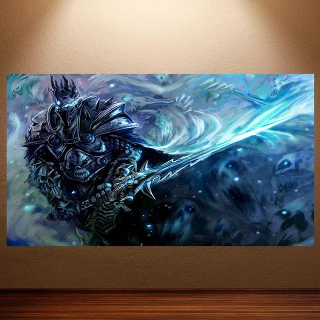 World of Warcraft Ретро Холст Постер Классическая Игра Настенное Искусство для Декора Игровой Комнаты Наклейка на Стену Живопись
