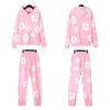 Premium Cotton Puffed Floral Hoodie Jogger Set Unisex Streetwear Casual Outfit Fall