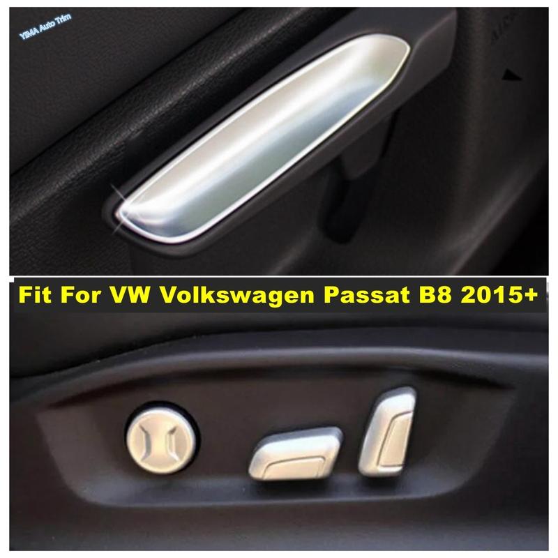 Для VW Volkswagen Passat B8 2015 - Кнопка регулировки сиденья автомобиля Переключатель Управление Последовательность Декоративная рамка Накладка Матовая Аксессуары