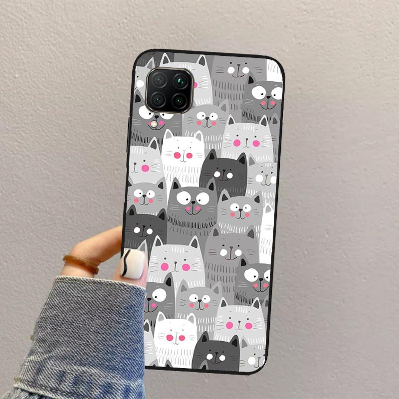 Смешной коллаж с котами для Huawei Nova 12s 12i 11i 8i 7i Y73 Y70 Y90 Y60 Y72 Y61 Y91 9 10 SE P30 Pro P40 Lite Чехол