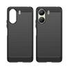 Чехол-бампер для Poco C65 Xiaomi Poco C65 Capas Новый Ударопрочный Бронированный Бампер для Телефона Задняя Панель Углеродное Волокно Мягкий ТПУ Fundas Poco C65 C 65