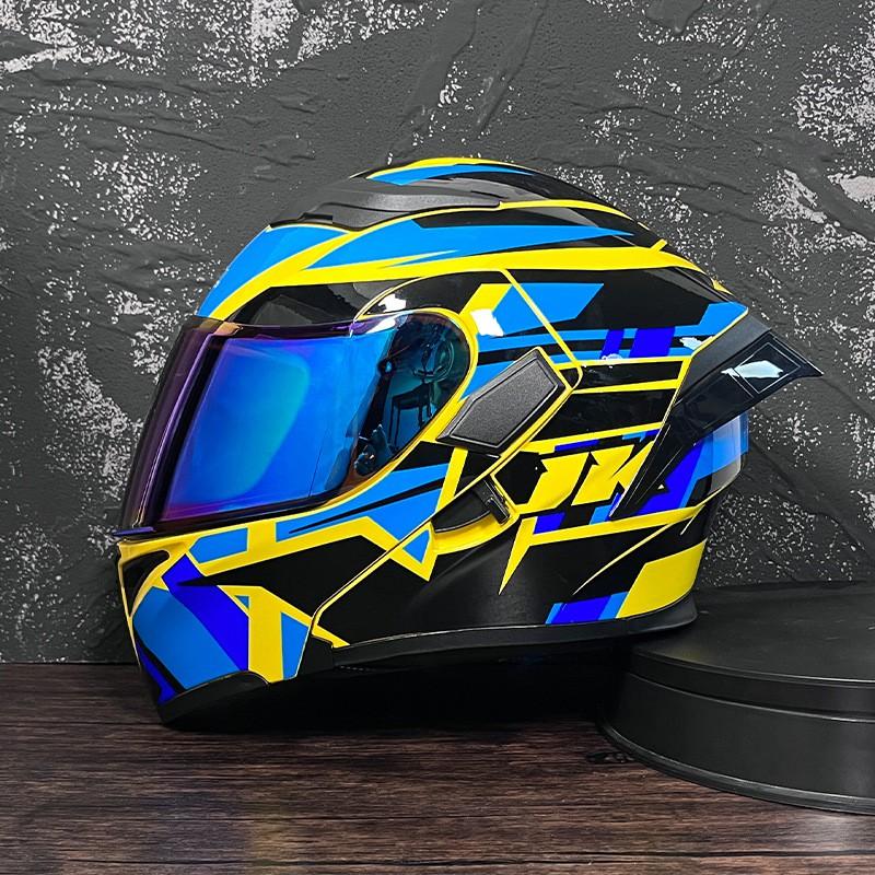 JIEKAI Modular Flip-Up Motorcycle Helmet Men Women ABS Full Face With Dual Visor Scooter Bike Riding