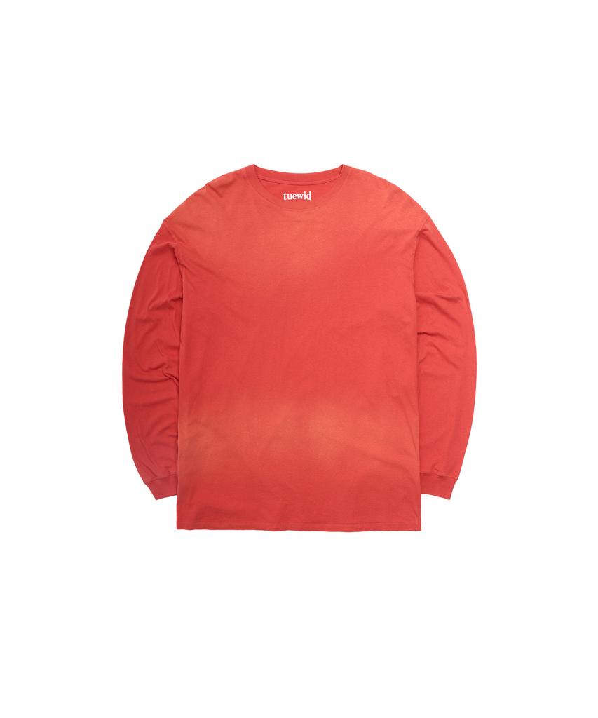 TUEWID Tuewid Midnight Longsleeve T-Shirts In Burnt Red