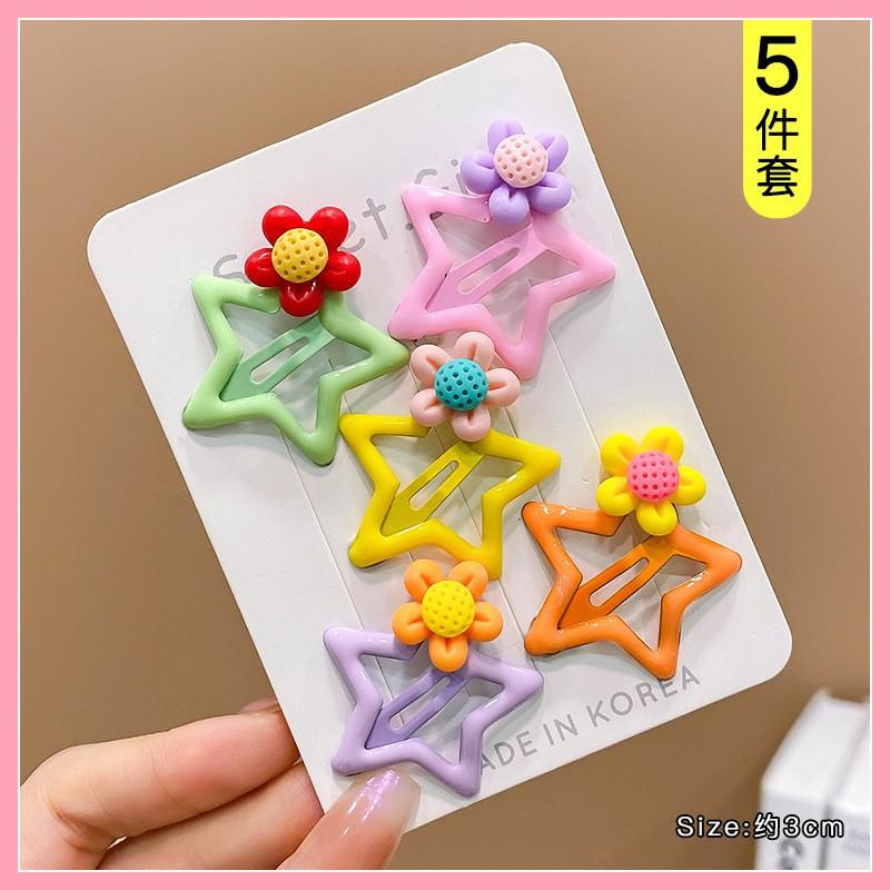 5Pcs Baby Cute Small Bb Clip Children's Bangs Broken Hair Clip Headdress Children's Hair Accessories Hair Clip