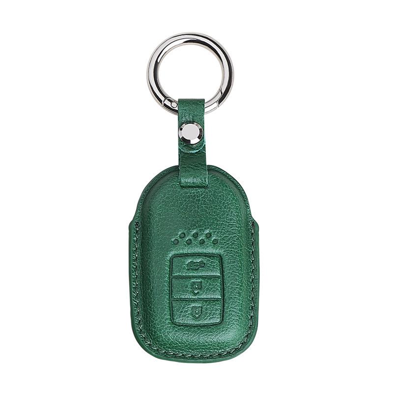 Premium Leather Key Case for Hongqi H5, HS5, HS7, and H9 - High-End Car Key Shell with Buckle