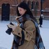 Юй Шусинь синий клетчатый шарф осень и зима женский высококлассный новый модный универсальный интернет-знаменитость девушки