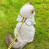 Bee Shaped Small Dog Harness And Leash Set Cartoon Puppy Walking Vest Harness with Wing for Small Dogs Cats