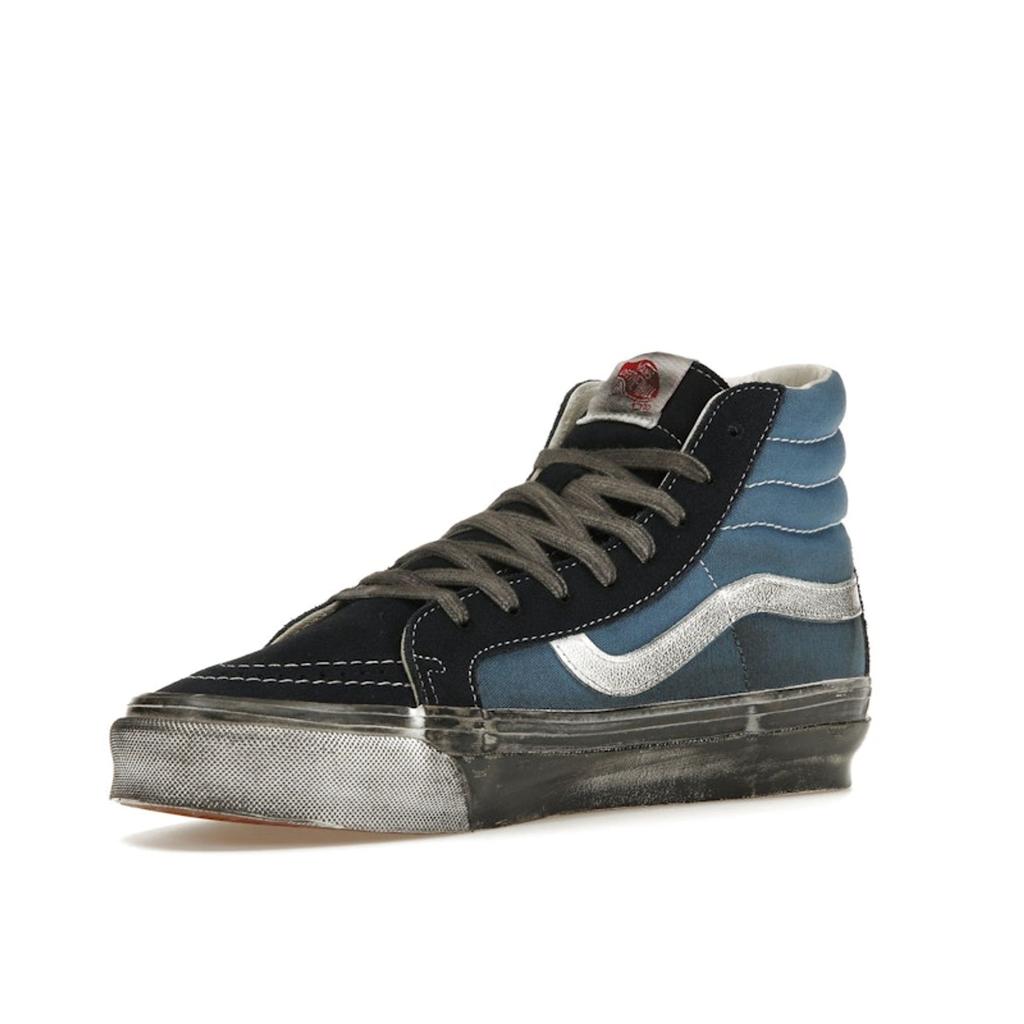 Vans OG Sk8-Hi LX Stressed - Navy Unisex Sneakers Blue Stressed-Navy Stv-Navy VN0A4BVBNGJ