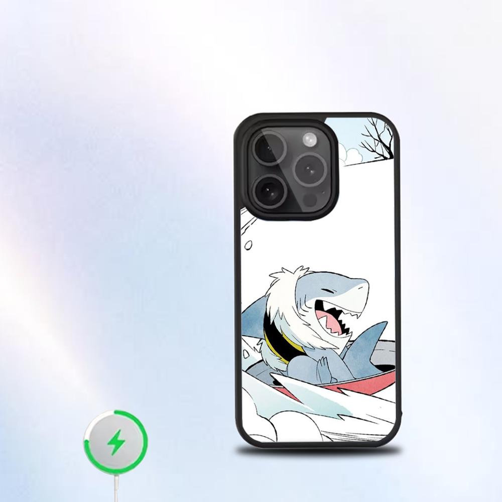 Jeff The Land Shark Phone Case For IPhone 16 15 14 13 12 11 Pro Mini Max Soft Magnetic Cover