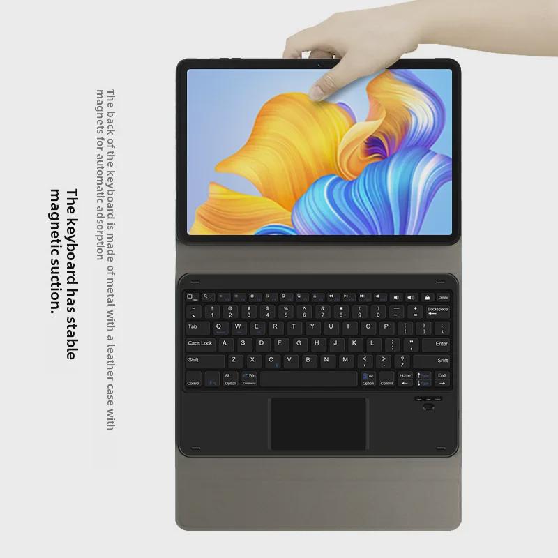 Кожаный чехол-клавиатура для планшета Honor Tablet 8 2022 года — защитный чехол Bluetooth 12 дюймов