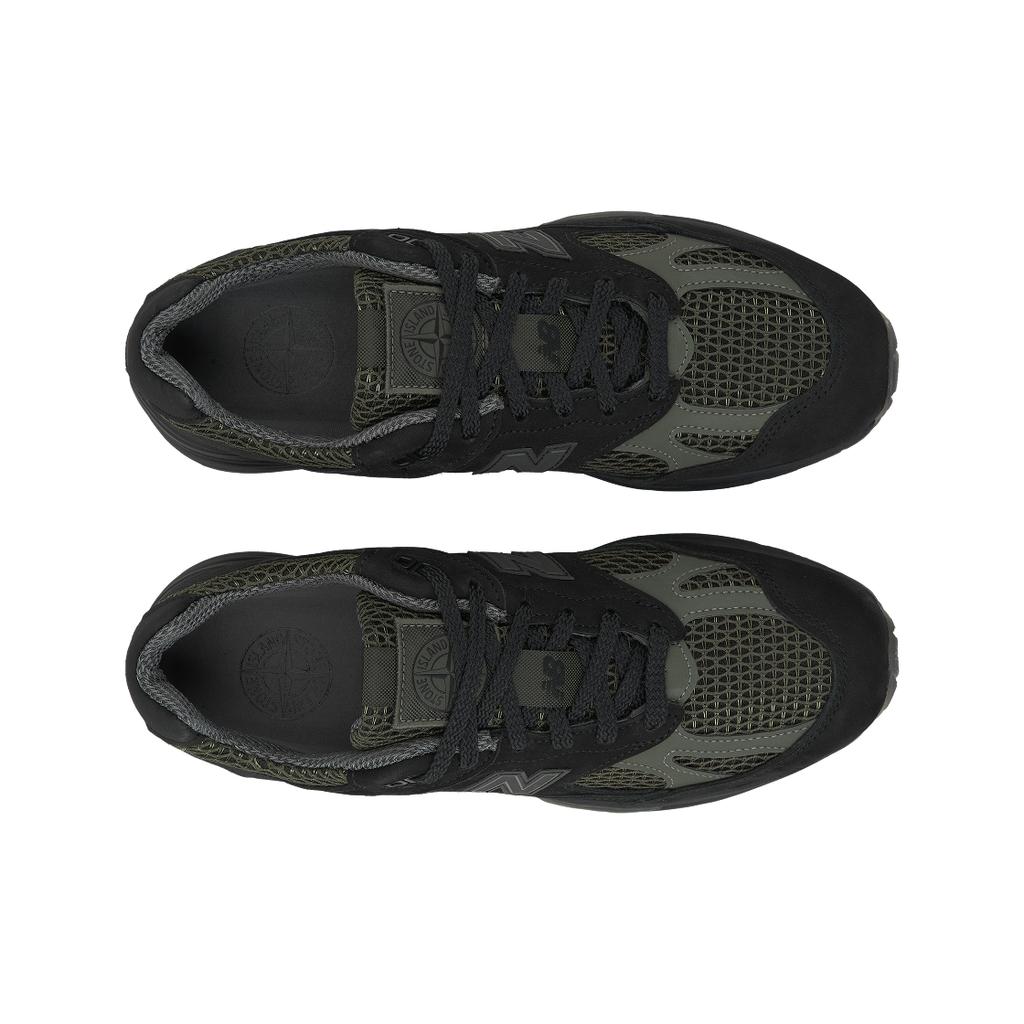 Кроссовки унисекс Stone Island x New Balance 991v2 Сделано в Англии Черные Оливково-ночной Стальной серый U991SD2