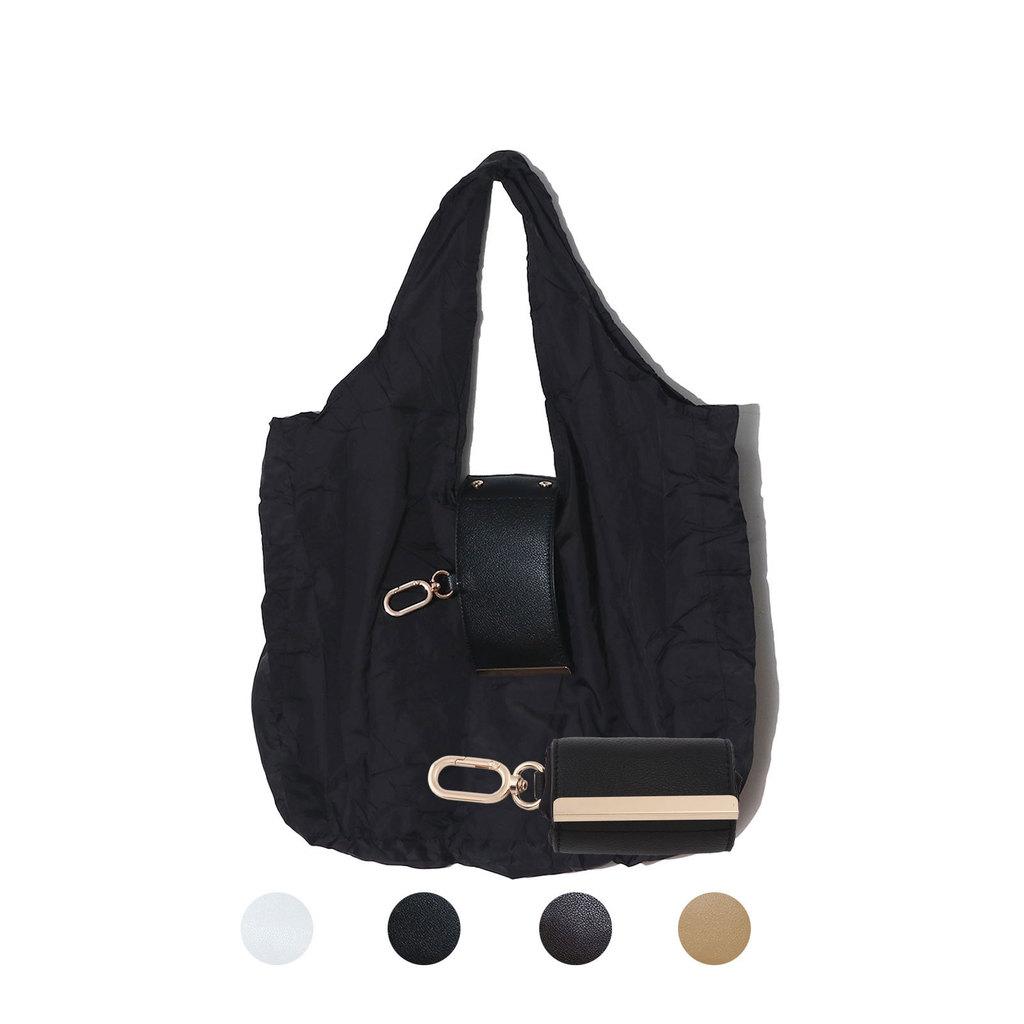 Сумка-тоут женская складная многоразовая полиэстеровая с плечевым ремнем для повседневного использования