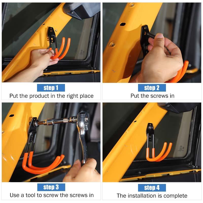 Универсальный автомобильный подвесной крючок для Dodge, Jeep Wrangler, Ford Mustang, Ford Bronco, автомобильные аксессуары