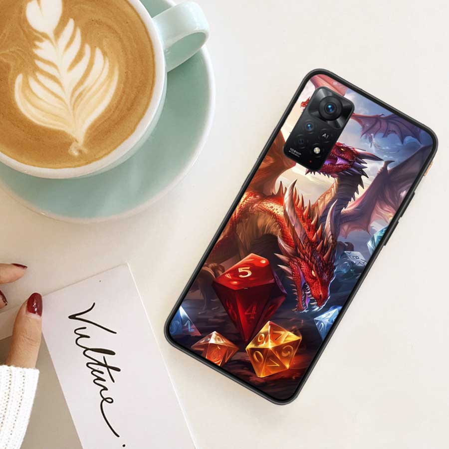 Игровой D-Dungeons D-Dragons D-DND Чехол для телефона Для Redmi 14C 12 12C Note 14S 13 14 Pro Plus K80 Pro 10 10A 10C 9 9A 9C 9T 8 8A TPU C