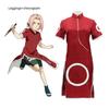 SCIONE Anime Cartoon Cosplay Haruno Sakura Cheongsam Dress Costume 1st 2nd Generation Clothing Full Set