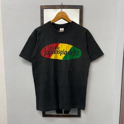 Vintage 90s REGGAE JAPANSPLASH '93 Graphic Tee Shirt Large Size