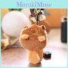 Capybara Panda Plush Keychain Animal Pendant Soft Stuffed Doll Kids Toy Gift