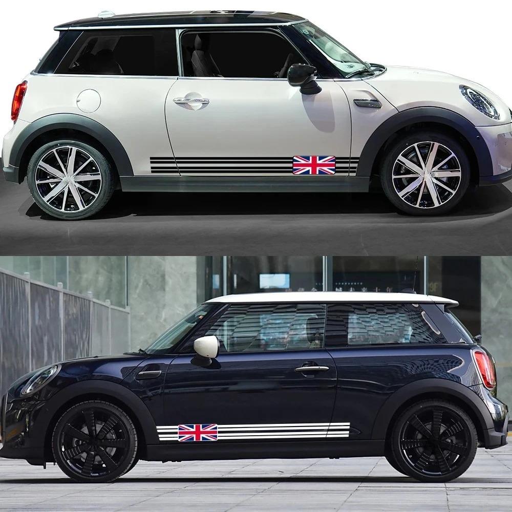 Боковые наклейки на двери автомобиля Виниловые декали Для MINI Cooper S R55 R56 F56 F55 F57 F60 R60 Countryman JCW Аксессуары для декора кузова автомобиля