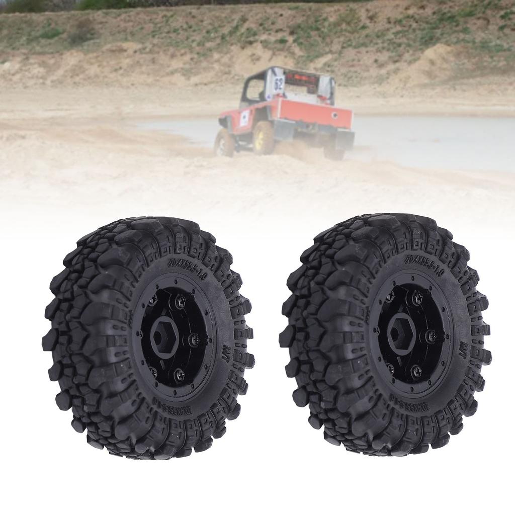 4PCS RC Truck Tires for AXIAL SCX24 1/24 Plastic RC Truck Wheel Tire Parts for Replacement Upgrade