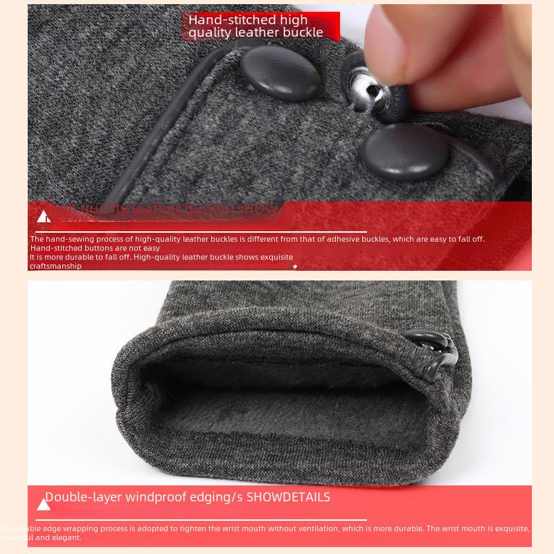 Зимние велосипедные термоперчатки, совместимые с сенсорным экраном, женские перчатки на флисовой подкладке для езды в холодную погоду