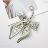 Silk Scarf Pendant Keychain: Versatile Bag Charm & Keyring