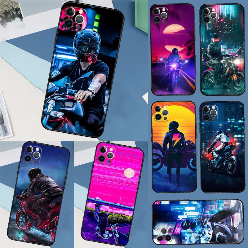 Neon Motorcycle Art Case For Samsung Galaxy A52 A32 A12 A56 A36 A54 A34 A14 A05 A16 A26 A13 A33 A53 A15 A35 A55