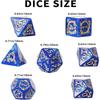 Кости DND 7 шт. Набор многогранных костей Острый край Смола для D&D TRPG Ролевых игр Подарок на день рождения Развлекательные аксессуары
